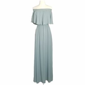 Show Me Your Mumu Hacienda Maxi Dress in Silver Sage size XXSmall NWT